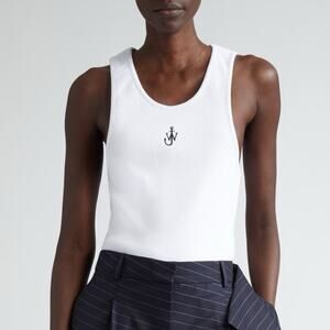 JW Anderson Anchor Logo Embroidered Tank Top M